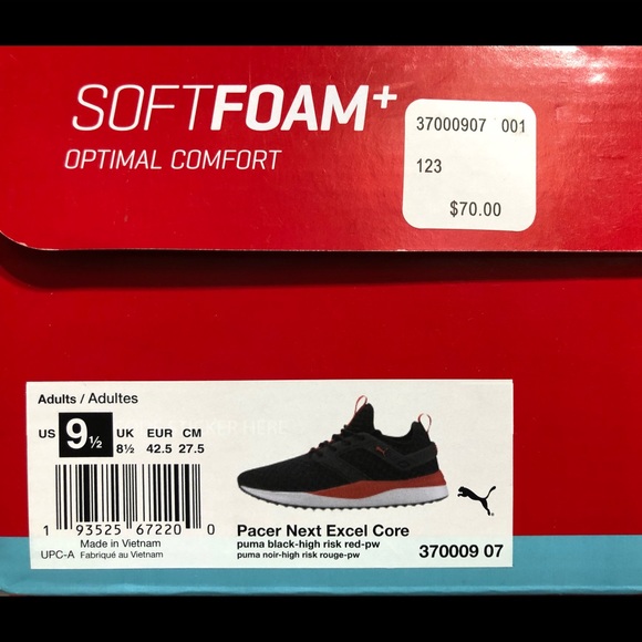 Puma Men's Pacer Next Excel Running Sneakers - Picture 14 of 14